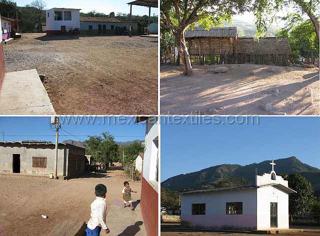 presidio_town1.jpg - Village of Cora Indian with examples of town, mountains, people, costume, textiles, costume and spiritual life