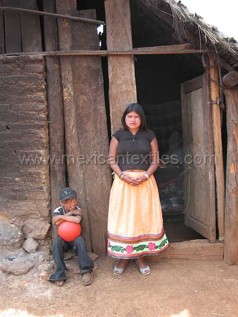 santa_anita_10.JPG - young Cora woman wearing helf the traditional costume.