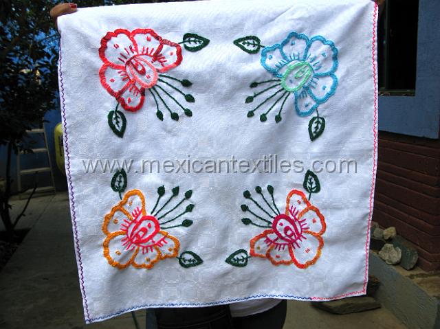mazatlan_mazateca__20.JPG - Part of the economic development is embroidery for napkins, there is also an attempt to market organic coffee and other fruits grown in the region.