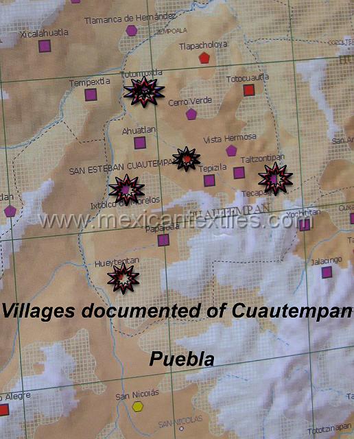 nahua_cuautempan_03a.JPG - These are the villages regpresented in this round of the study. Totomoxtla is the only town where I was not able to photograph a woman in costum, not sure why that happened but next trip I will get it done. It is on the road to Tepezintla.