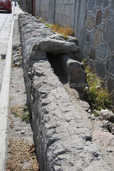 Otomi_Ixtenco_63.jpg - This is part of the old aquaduct which supplied water to the community, The people  could draw water from an number of places feed by spring on the nearby volcanic slopes.