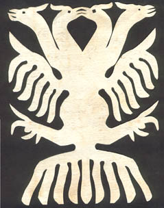 Pajaro de cuatro cabezas