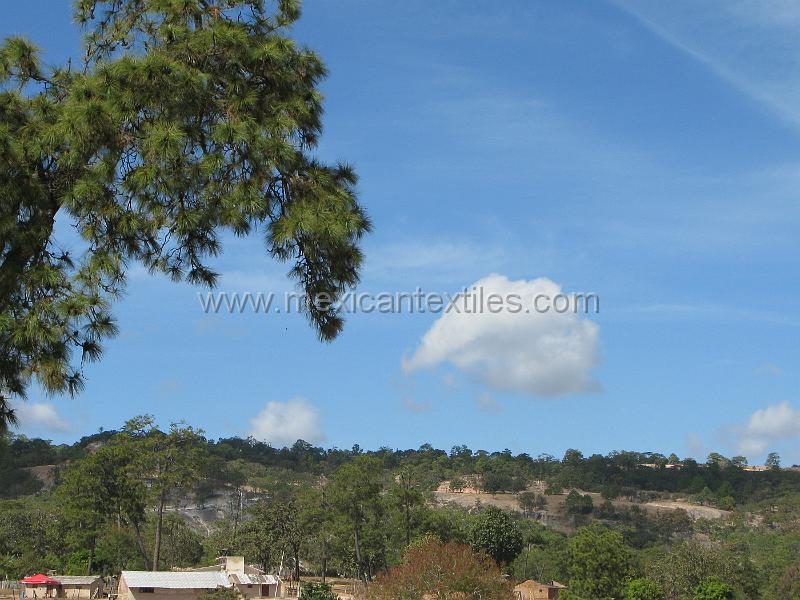 muralita_town_06.JPG - Documentation of tepehuano indigenous textiles from Huajicori, Nayarit, Mexico. The school and indigenous housing. Many of the remote communities send their children to school here and they only return home for the weekends.