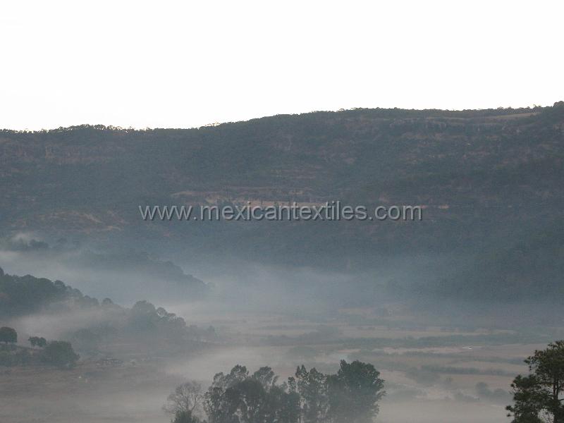 snandres_milipillas_03.JPG - Documentation of tepehuano indigenous textiles from Huajicori, Nayarit, Mexico. Early morning mist covers the town.