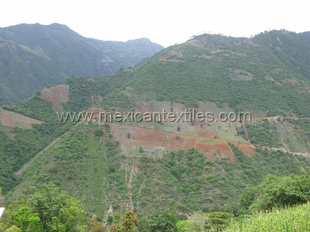 trapiche_viejo__01.JPG - Trapiche Viejo is one on the most remote of the Mazatec towns across the canyons there are Cuicatec villages visible. A new road is being built to connect the towns.