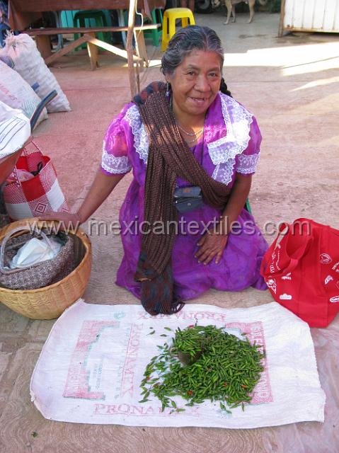 mazateca_trapiche_03.JPG - Trapiche is a small town on the road down to Trapiche Viejo , this dress is the more common evolved peasant dress.